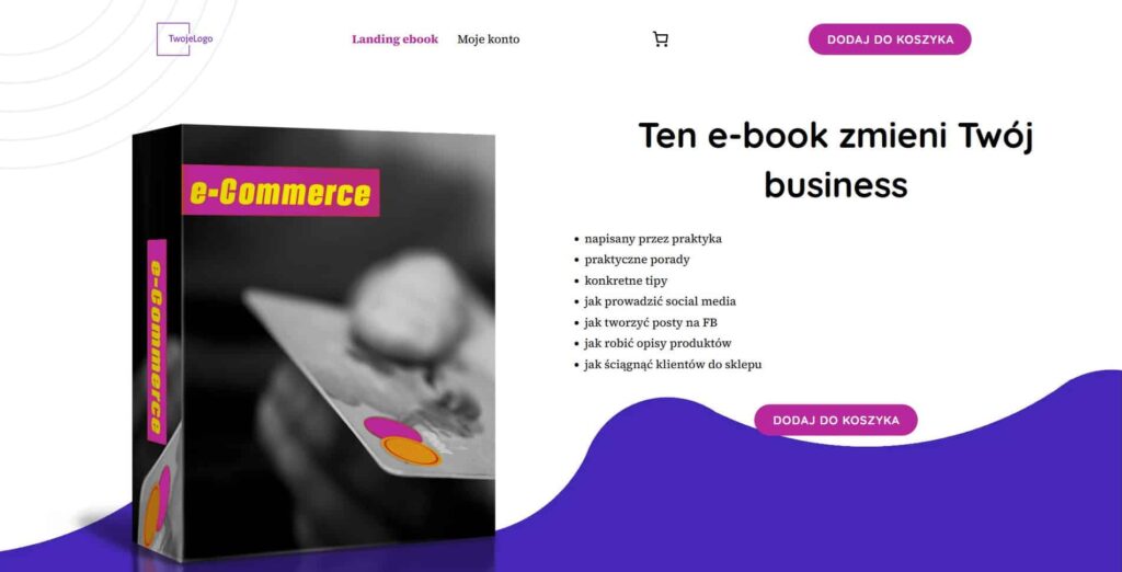 landing page ebook