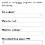 Motyw WordPress Mechanic formularz mobile